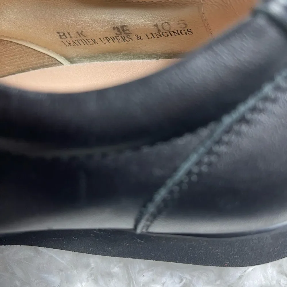 Mt.Emey Double VStraps Black Leather Men Therapeutic Shoes Size10.5.